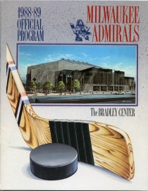 Milwaukee Admirals 1988-89 game program