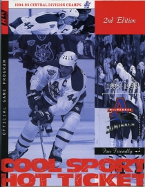Milwaukee Admirals 1995-96 game program