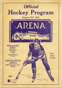 Minneapolis Millers 1933-34 game program