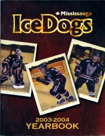 Mississauga IceDogs 2003-04 game program