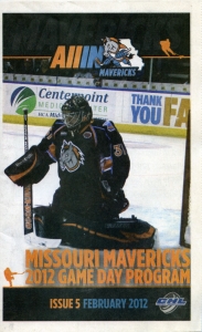 Missouri Mavericks Game Program