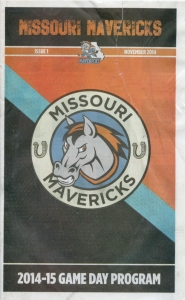 Missouri Mavericks 2014-15 game program