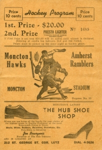 Moncton Hawks Game Program