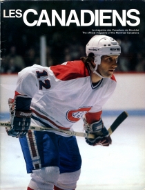 Montreal Canadiens 1982-83 game program