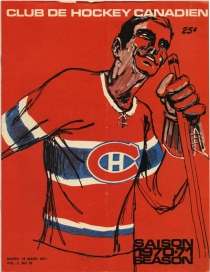 Montreal Junior Canadiens 1970-71 game program