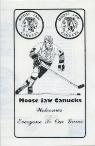 Moose Jaw Canucks 1983-84 game program