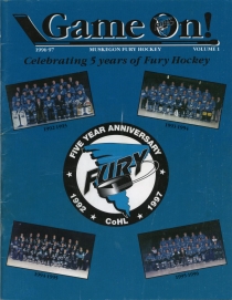 Muskegon Fury 1996-97 game program