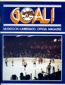 Muskegon Lumberjacks 1985-86 game program