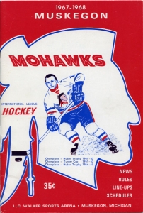 Muskegon Mohawks 1967-68 game program