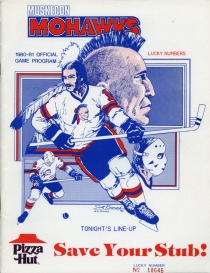 Muskegon Mohawks 1980-81 game program