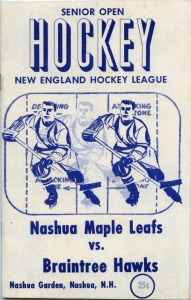 Nashua Maple Leafs 1970-71 game program