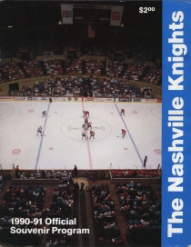 Nashville Knights 1990-91 game program
