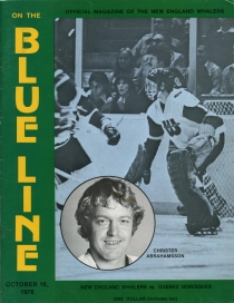 New England Whalers 1976-77 game program