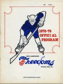 New Hampshire/Cape Cod Freedoms 1978-79 game program