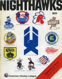 New Haven Nighthawks 1973-74 game program