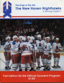New Haven Nighthawks 1983-84 game program