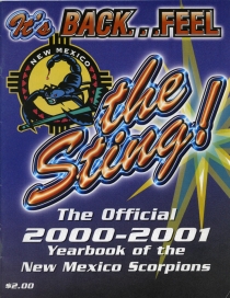 New Mexico Scorpions 2000-01 game program