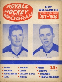 New Westminster Royals 1957-58 game program