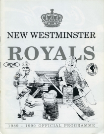 New Westminster Royals 1989-90 game program
