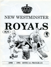 New Westminster Royals 1990-91 game program