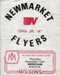 Newmarket Flyers Game Program
