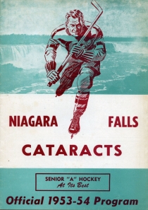 Niagara Falls Cataracts 1953-54 game program