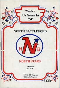 North Battleford North Stars 1984-85 game program