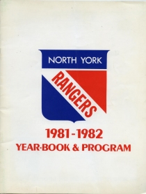 North York Rangers Game Program