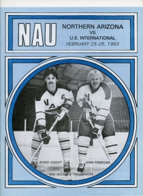 Northern Arizona University 1982-83 game program