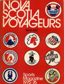 Nova Scotia Voyageurs 1975-76 game program