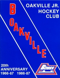 Oakville Blades 1986-87 game program