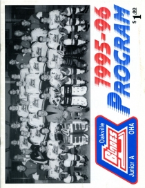 Oakville Blades 1995-96 game program