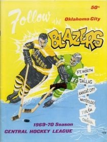 Oklahoma City Blazers 1969-70 game program
