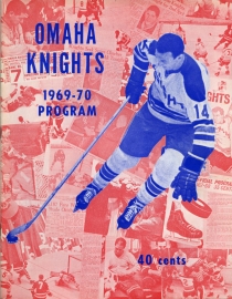 Omaha Knights 1969-70 game program