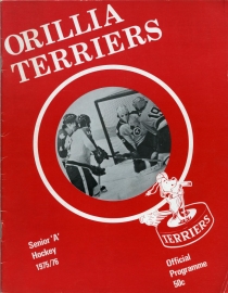 Orillia Terriers 1975-76 game program
