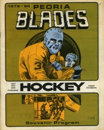 Peoria Blades 1979-80 game program