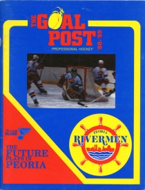 Peoria Rivermen 1988-89 game program