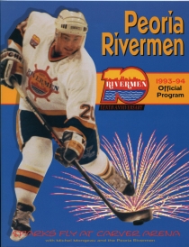 Peoria Rivermen 1993-94 game program