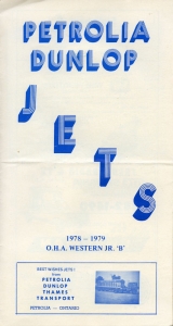 Petrolia Jets Game Program