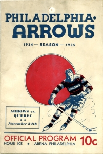 Philadelphia Arrows Game Program
