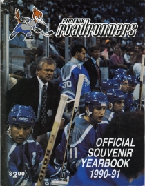 Phoenix Roadrunners 1990-91 game program