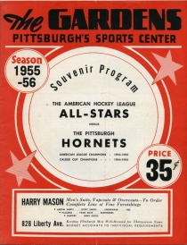 Pittsburgh Hornets 1955-56 game program