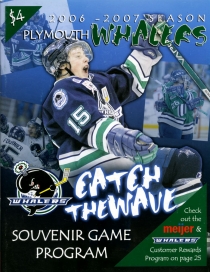 Plymouth Whalers Game Program
