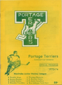 Portage Terriers 1973-74 game program