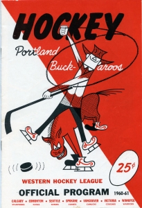 Portland Buckaroos 1960-61 game program