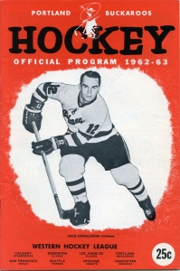 Portland Buckaroos 1962-63 game program