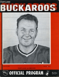 Portland Buckaroos 1973-74 game program