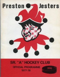 Preston Jesters 1977-78 game program