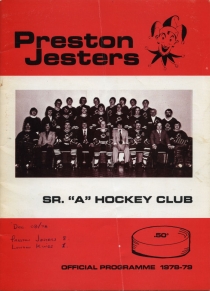 Preston Jesters 1978-79 game program