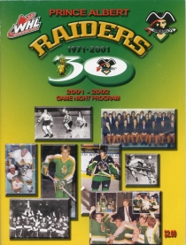 Prince Albert Raiders 2001-02 game program